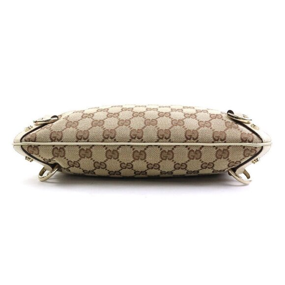 Auth GUCCI Crossbody Shoulder Bag Beige GG Canvas/Leather/Goldtone - e59892a - Picture 4 of 14